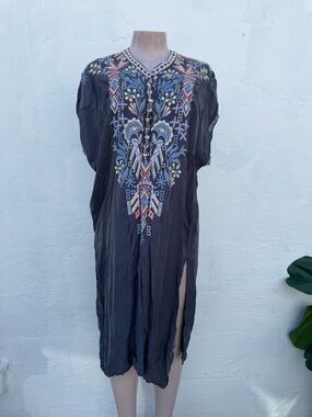 johnny was uptown high slit knit dress High Neck Tie-Back Midi Dress main image 0